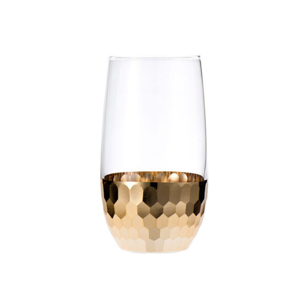 Nordic Drinkware, Gold-Plated Glass Cups, Light Luxury Milk Cup Water Mug Wedding Souvenir