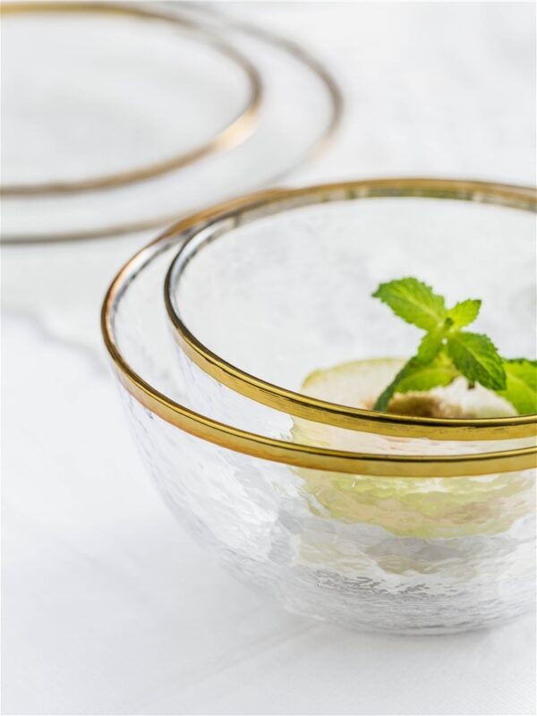 Stylish Glass Tableware Set Inspired by Phnom Penh Design, Elegant and Modern Glass Plates and Bowls for Dining