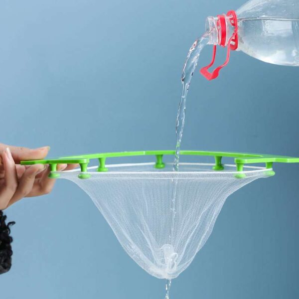 Triangle Hanging Net Storage Drain Rack for Kitchen Sink, Efficient Leftovers and Water Filter