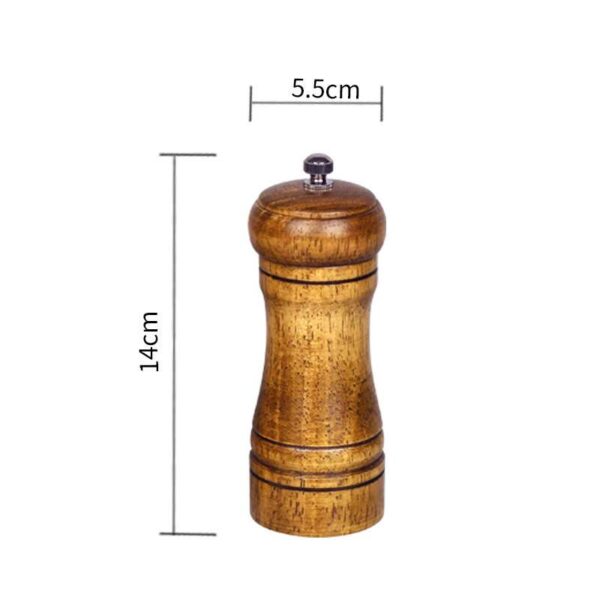 Manual Wooden Spice Grinder for Kitchen, Traditional Hand-Cranked Grinder, Essential Kitchen Tool for Spices and Herbs