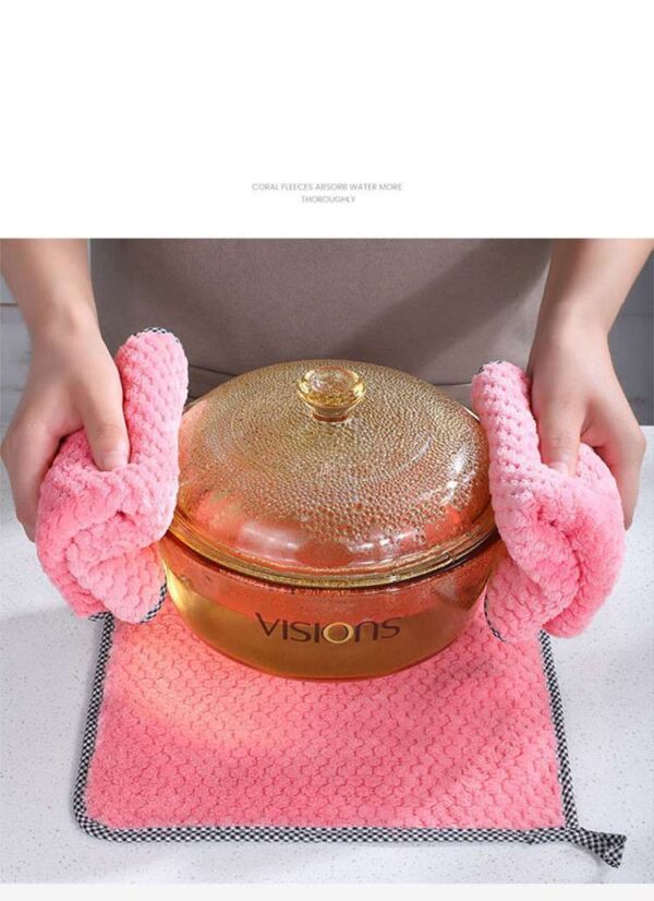 Non-Stick Oil Thickened Absorbent Kitchen Rag, Essential Dish Towel for Efficient Cleaning