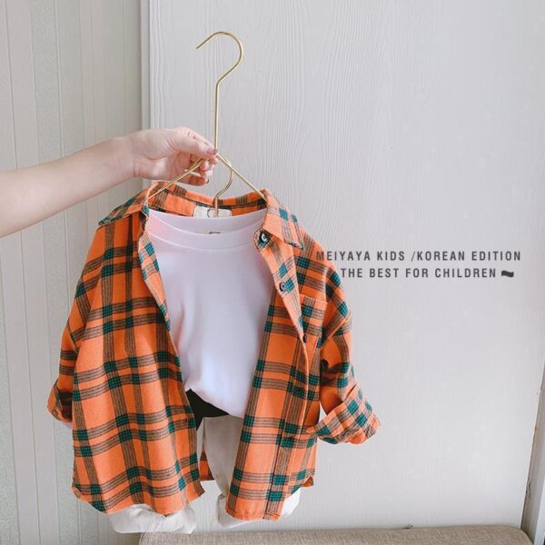 Classic Plaid Shirts for Kids, Trendy Baby Shirts for Boys and Girls, Stylish Plaid Tops for Children