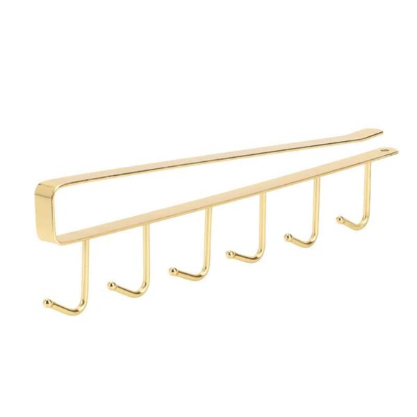 Nail-Free Iron Art Hooks for Kitchen, Cabinet and Wardrobe Storage Racks, Door Rear Finishing Racks