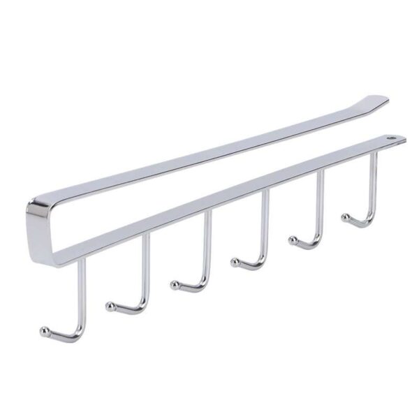 Nail-Free Iron Art Hooks for Kitchen, Cabinet and Wardrobe Storage Racks, Door Rear Finishing Racks