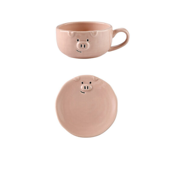 Cute Dishes Set Ceramic Japanese Cartoon Tableware, Fun and Playful Ceramic Tableware Set for Kids