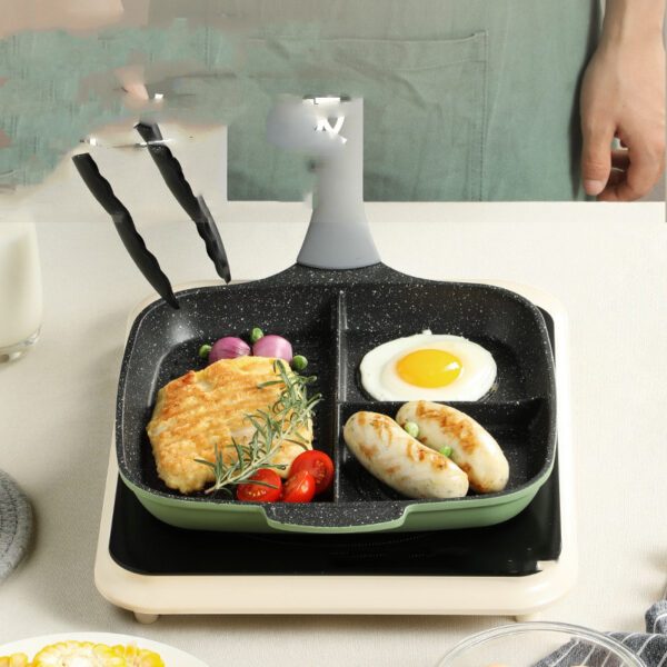 Multi-Function Breakfast Frying Pan, Versatile Grill and Omelette Pan, Non-Stick Multi-Use Frying Pan