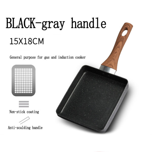 Maifan Stone Pot Square Frying Pan, Durable Non-Stick Square Skillet, Ideal for Even Heat Cooking