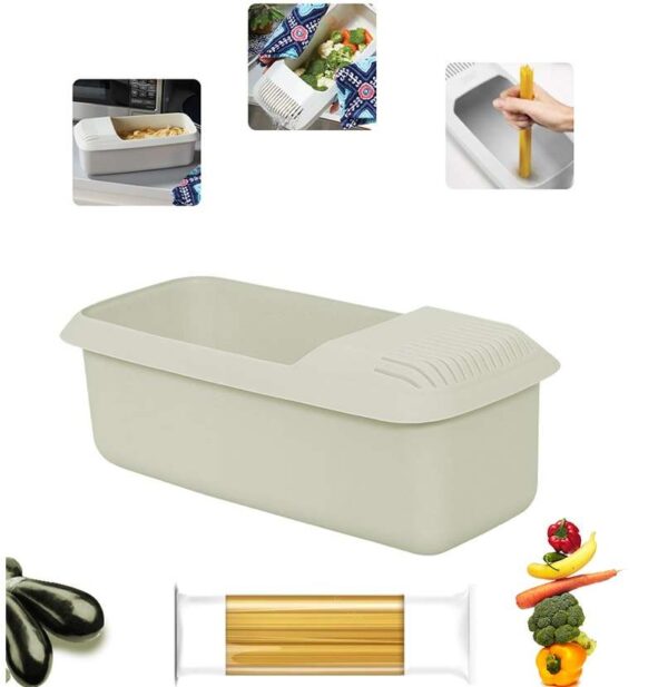 Plastic Kitchen Cooking and Noodles Dual-Purpose Storage Box, Versatile Container for Kitchen Supplies, Efficient Gadget Set