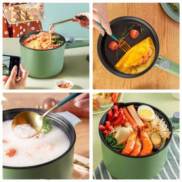 Mini Electric Hotpot for Noodles and More, Compact Power Hotpot for Dormitory Use, Small Electric Pot for Quick Noodle Cooking