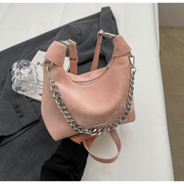 Korean Fashion One-Shoulder Dumpling Bag, Stylish Dumpling Bun Shoulder Bag, Trendy Korean One-Shoulder Bag