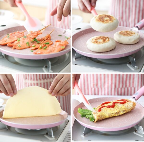 Multi-Layer Cooking Pan Set, Includes Soup Pan, Milk Pan, and Frying Pan for Versatile Cooking