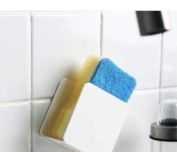 Kitchen Sink Sponge Drainable Shelf, Practical Organizer for Sponges and Cleaning Tools