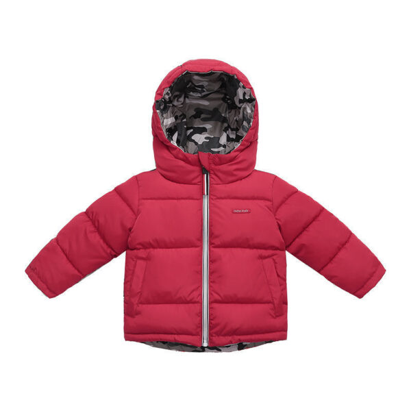 Reversible Winter Coat for Middle and Small Children, Warm & Stylish Kids' Padded Jacket, Versatile Kids' Winter Wear