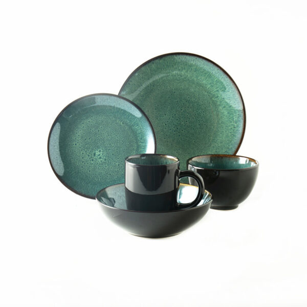 Bowl, Plate, Soup Bowl, Steak Plate, Salad Plate, and Soup Bowl, Complete Ceramic Dinnerware Set for Stylish Dining