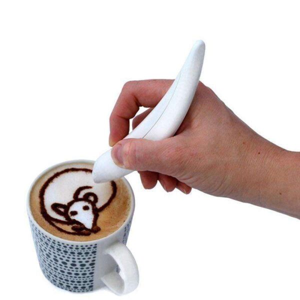 Latte Art Pen for Coffee Decoration, Electronic Tool for Creating Coffee Designs, Precision Latte Art Pen for Baristas