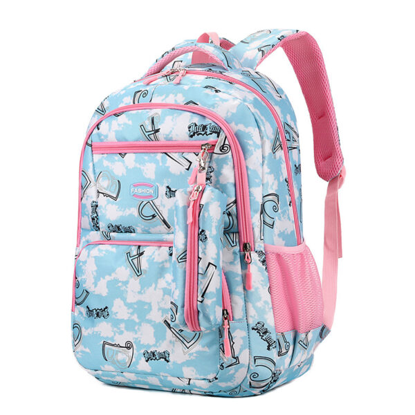 New Letter Print Backpack with Pencil Case, Fashionable Sweet Schoolbag for Primary School Students, Stylish Backpack for Girls and Boys