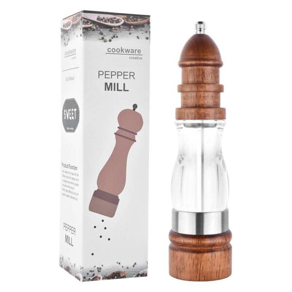 Wooden Salt and Pepper Grinder Set, Elegant and Functional Kitchen Spice Grinders, Ideal for Seasoning