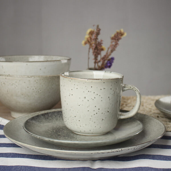 Japanese Retro Pitted Household Ceramic Tableware, Traditional Japanese Ceramic Tableware, Vintage-Inspired Dining Set