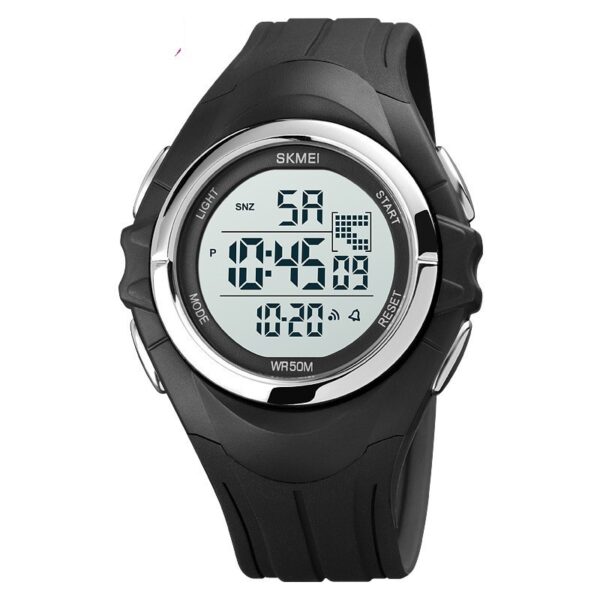 Dual-Time Sports Electronic Watch for Students, Versatile Outdoor Electronic Watch with Dual-Time Feature, Stylish Dual-Time Sports Watch for Students and Outdoor Activities