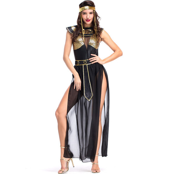 Cleopatra Costume Party, Ancient Greek Goddess Court Queen Costume, Cleopatra-Inspired Queen Costume for Generations