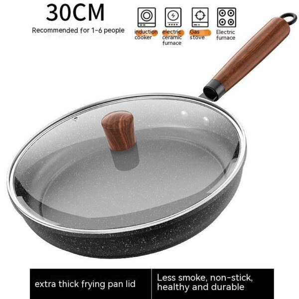 Medical Stone Non-Stick Frying Pan, Multi-Functional Light Oil Smoke Griddle, Ideal for Healthy Cooking