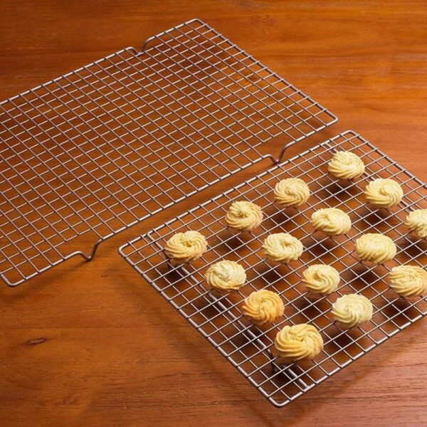 Rectangular Non-Stick Cake Cooling Rack, Premium Baking Cooling Rack for Cakes, Durable Cooling Rack for Even Baking