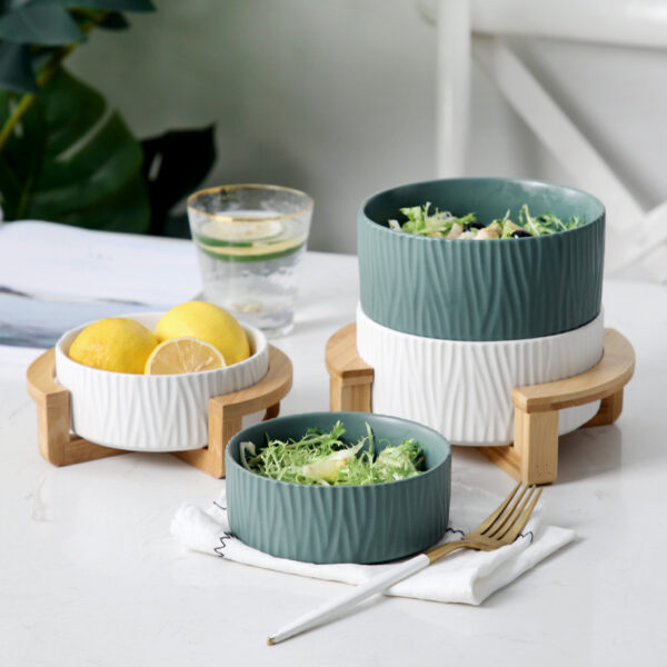 Elegant Ceramic Salad Bowl for Everyday Use, Durable and Stylish Bowl for Serving Salads, Fruits, and More