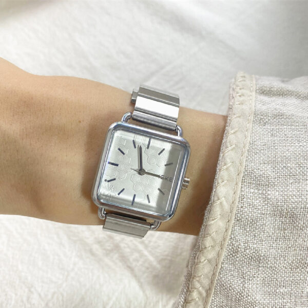 Female Student Square Watch, Stylish Square Watch for Female Students, Elegant Square Design Watch for Women