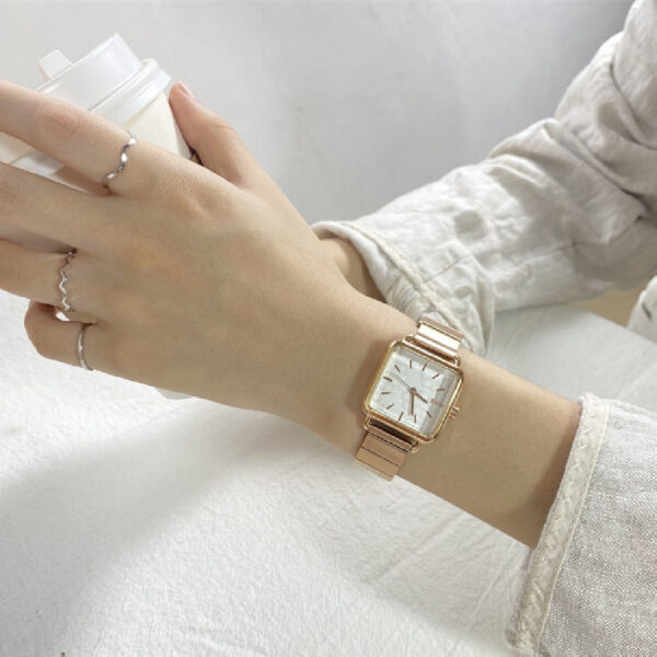 Female Student Square Watch, Stylish Square Watch for Female Students, Elegant Square Design Watch for Women