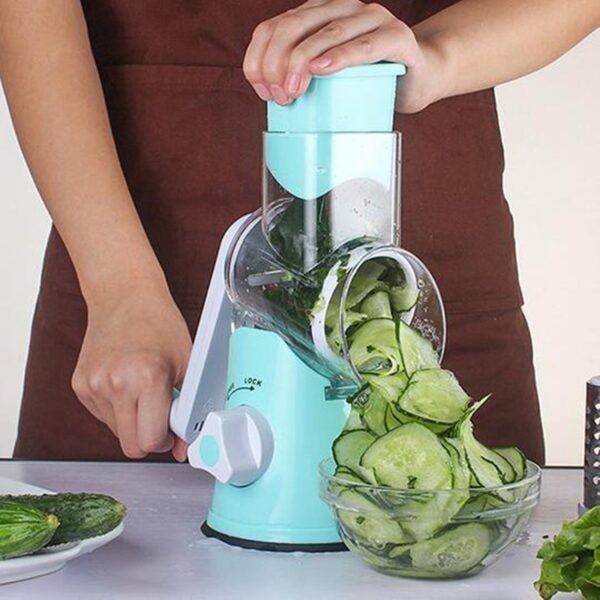 Spiralizer 3-Blade Vegetable Slicer, Multi-Function Spiral Vegetable Cutter, Create Healthy Veggie Noodles Easily