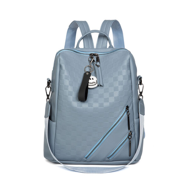 Checkerboard Fashion Backpack for Women, Casual All-Match Shoulder Bag, Stylish Travel and Shopping Backpack