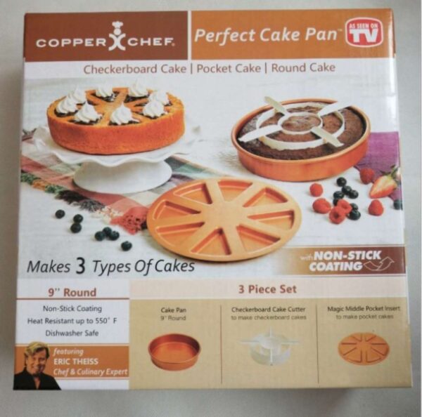 Copper Chef Perfect Cake Pan, High-Quality Non-Stick Bakeware, Ideal for Baking Perfect Cakes