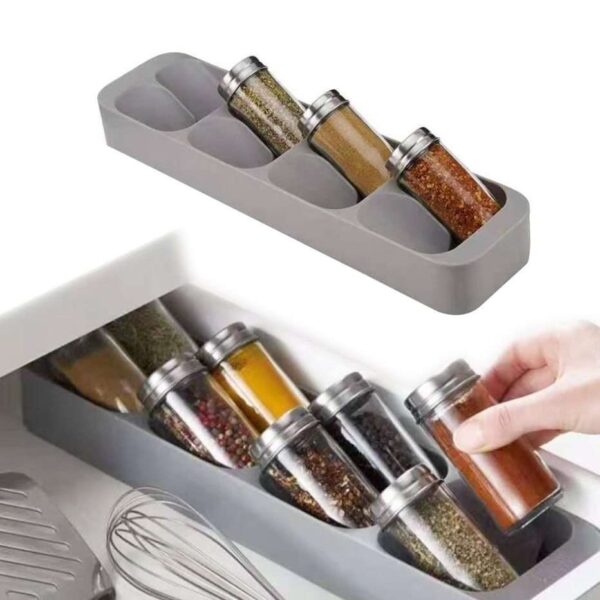 Spice Bottle Rack, Efficient Organizer for Kitchen Seasonings and Spices