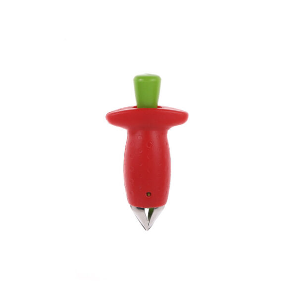 Metal and Plastic Strawberry Stem Remover, Fruit Leaf and Tomato Stalks Gadget, Efficient Strawberry and Tomato Stem Removal Tool