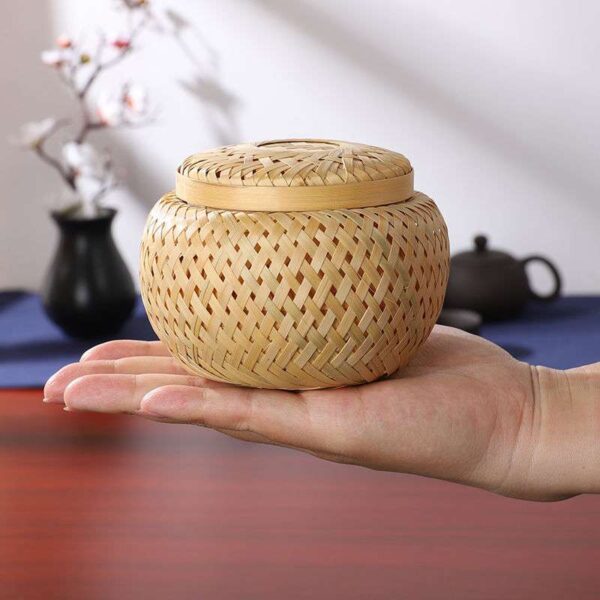 Bamboo Woven Tea Pot Gift Box, Elegant Storage & Presentation for Teaware