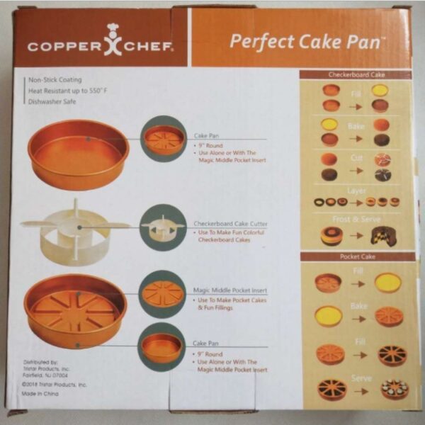 Copper Chef Perfect Cake Pan, High-Quality Non-Stick Bakeware, Ideal for Baking Perfect Cakes