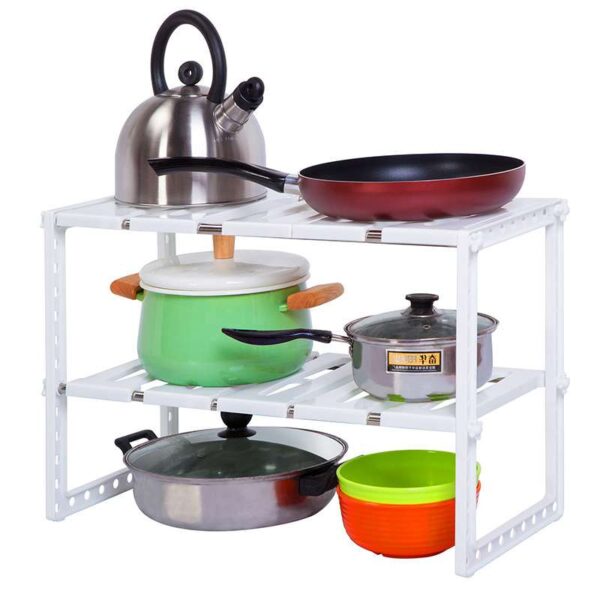 Retractable Kitchen Shelf, Adjustable Wall-Mounted Shelf for Space Optimization, Versatile Storage Solution