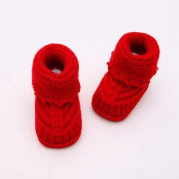 Handmade Knitted Wool Shoes for Babies, Soft Bottom Wool Shoes for Infants, Cozy Handmade Knitted Shoes for Baby Boys and Girls