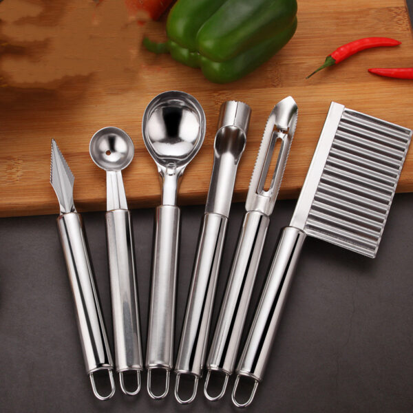 Stainless Steel Kitchen Tools Set, Complete Kitchen Utensils Set for Cooking, Durable and Easy-to-Clean Kitchen Gadget Set