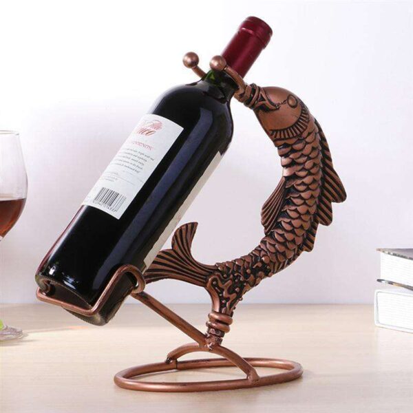 Elegant Fish and Wine Storage Racks, Decorative Wine and Fish Display Racks, Stylish Home Decor Racks