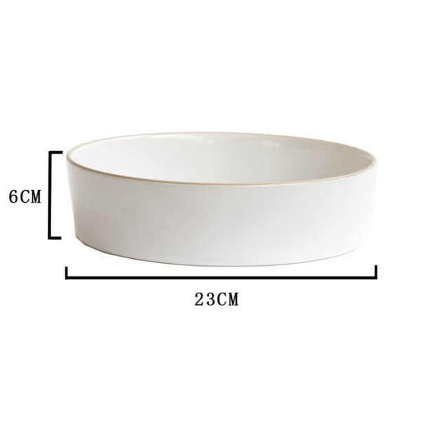 Nordic Style Tableware Baking Bowl, Elegant Baking Bowl for Household Use, Durable Nordic Design Baking Bowl