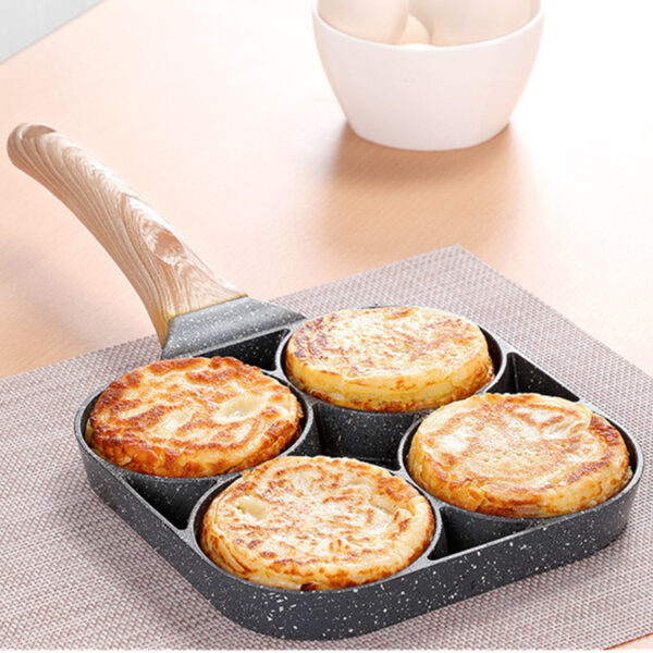 Non-Stick Egg Dumpling Pan, Perfect for Breakfast Egg Burgers and Dumplings, Easy-Clean Cookware