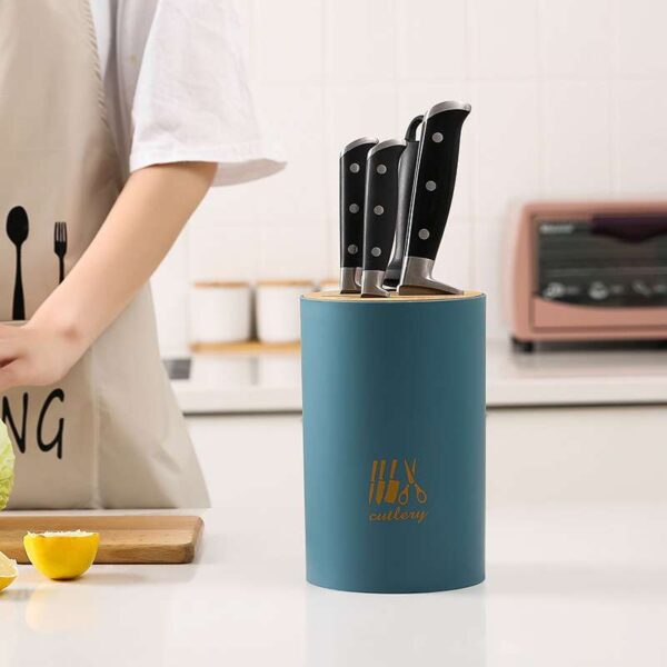 Floor-Standing Multifunctional Knife Holder, Household Organizer for Various Kitchen Knives