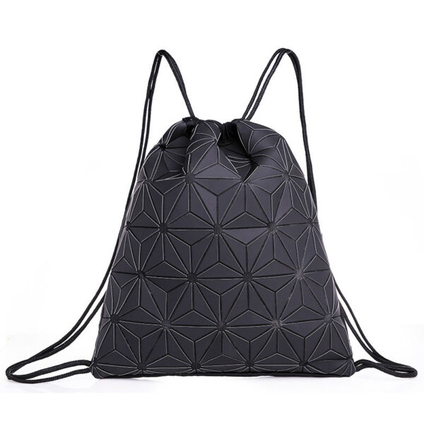 Outdoor All-Matching Drawstring Bag for Men and Women, Geometric Luminous Drawstring Bag, Stylish Geometric Outdoor Bag with Luminous Features