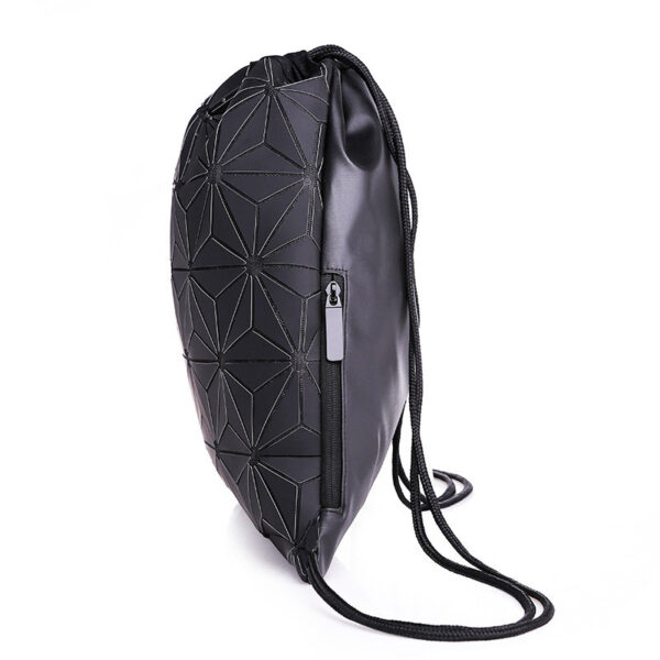 Outdoor All-Matching Drawstring Bag for Men and Women, Geometric Luminous Drawstring Bag, Stylish Geometric Outdoor Bag with Luminous Features