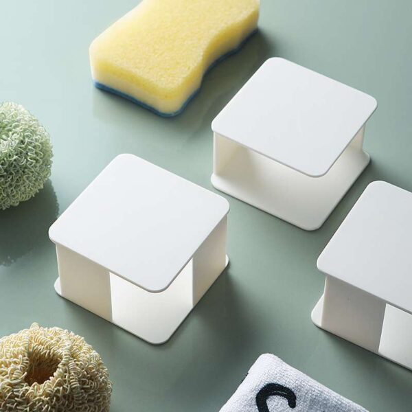 Kitchen Sink Sponge Drainable Shelf, Practical Organizer for Sponges and Cleaning Tools