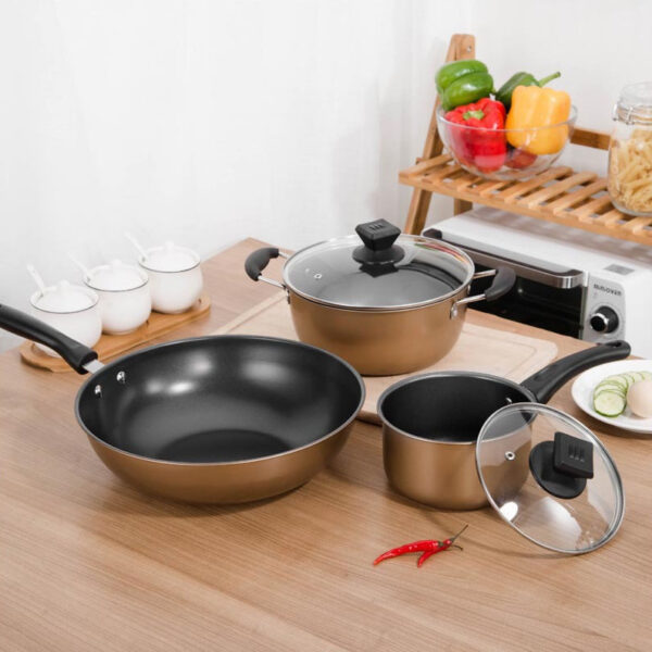 Complete Cooking Pots Set, High-Quality Kitchen Cookware for Everyday Use