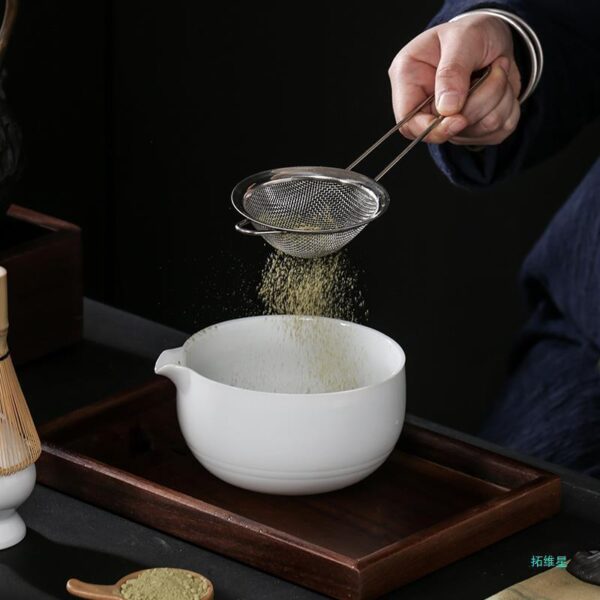 Japanese Matcha Tea Set, Pouring Ceramic Bowl with Cups, Traditional Matcha Ceremony Drinkware