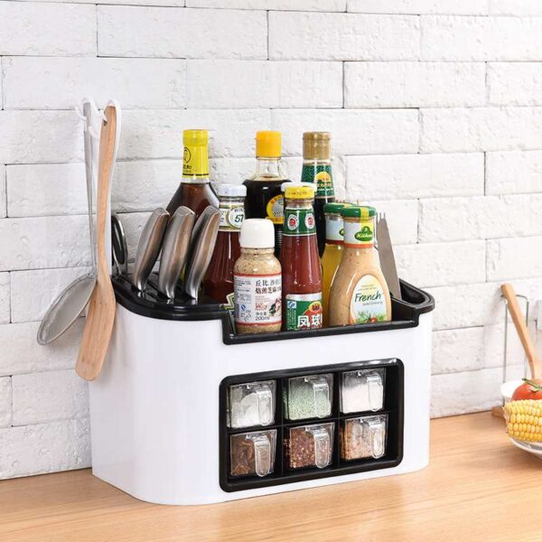 Vogue Multi-Functional Kitchen Set, Spice Box, Bottle Suit, and Knife Frame