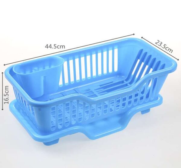 Lishui Plastic Dish Rack for Kitchen, Stackable Dish Organizer, Space-Saving Kitchen Storage Rack